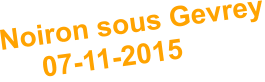 Noiron sous Gevrey      07-11-2015